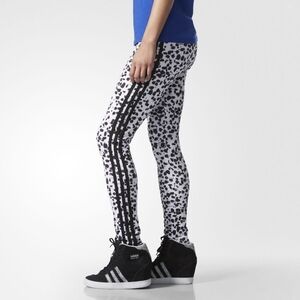 New without tags Adidas 3 stripe "inksplot" leggings